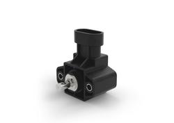GR3P - Sensor rotativo de volta única por efeito hall com eixo e conector AMP Superseal 3P