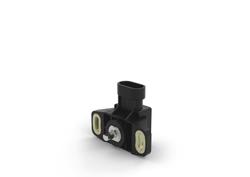 GR3P - Sensor rotativo de volta única por efeito hall com eixo e conector AMP Superseal 3P